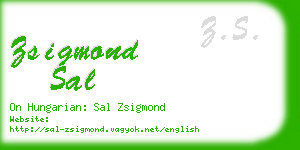zsigmond sal business card